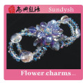 Latest Design Sparkling Crystal Big Open Flower Zircon Bracelets